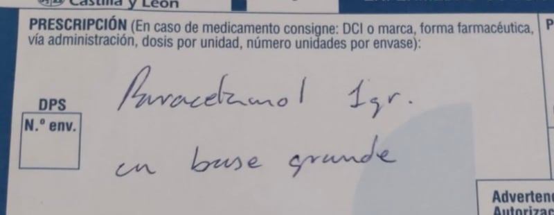 Paracetamol para mis ojos”: Receta médica se hizo viral por garrafal falta  de ortografía – Publimetro Argentina
