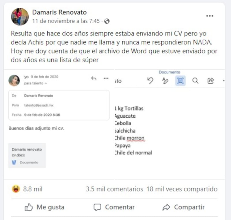 Por esta razón no llamaron a la chica de ninguna empresa