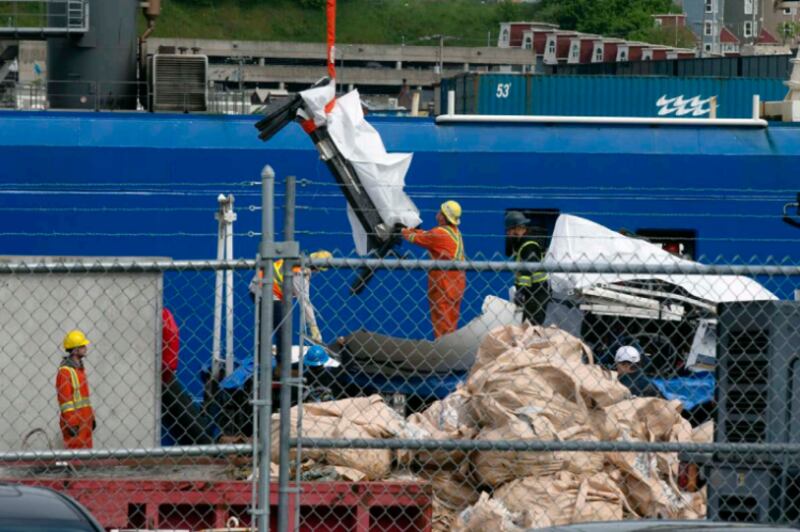 Primeras imágenes del rescate de los restos del Titán