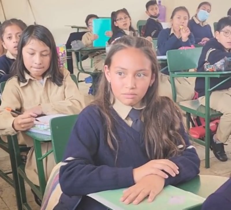 La cara de la niña se hizo viral