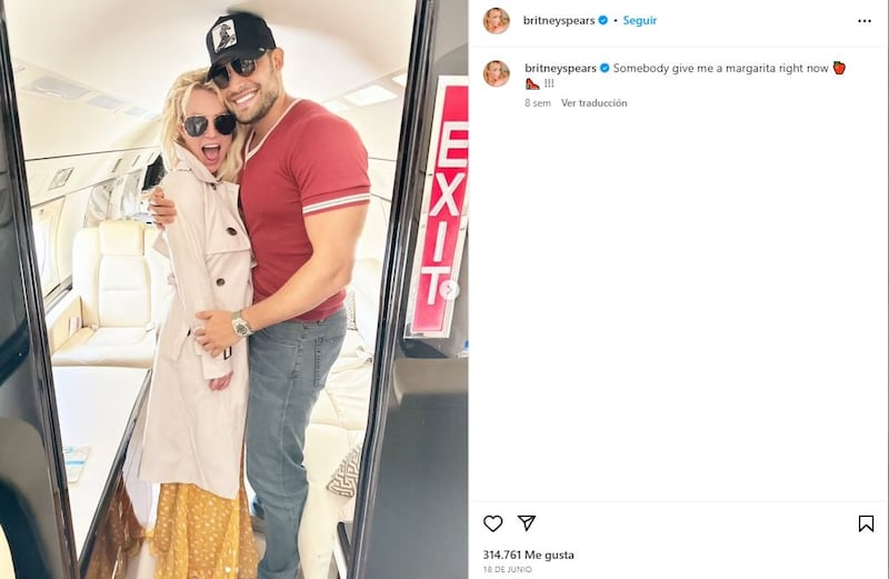 Britney Spears y Sam Asghari comenzaron su noviazgo tras conocerse en el rodaje de un video