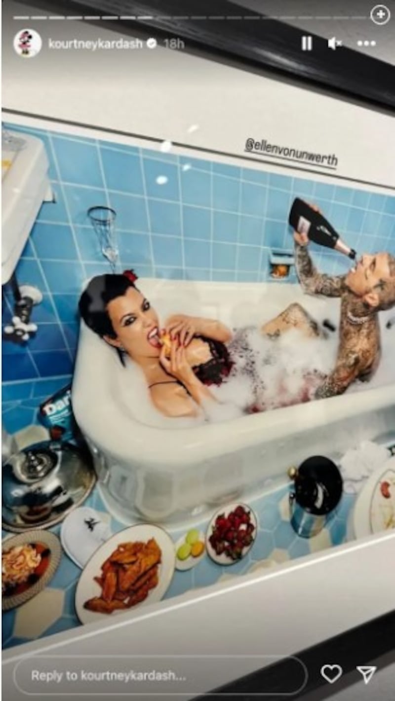 Kourtney Kardashian y Travis Barker